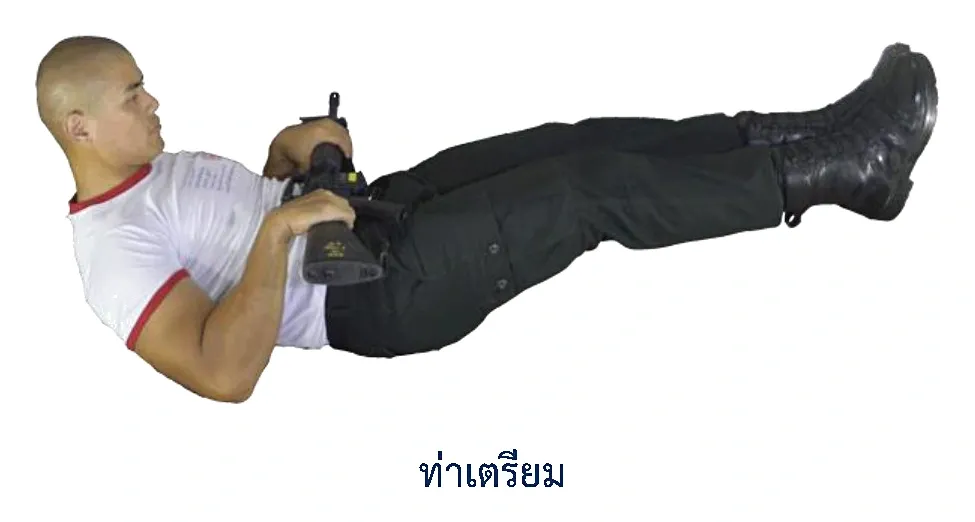 ภาพท่าเตะสลับเท้า - ท่าเตรียม