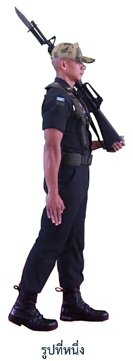 ภาพท่าสืบเท้าจากท่าหยุด - รูปที่ 1