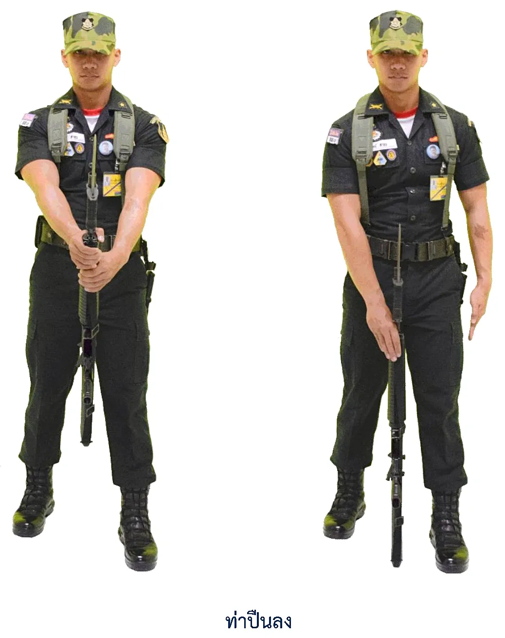 ภาพท่าปืนลง - รูปที่ 1