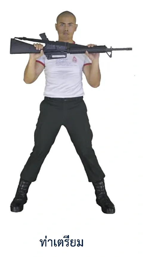ภาพท่าโยกตัวทางข้าง - ท่าเตรียม