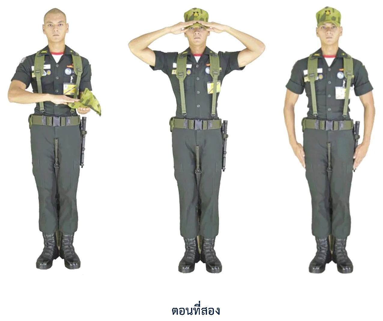 ภาพท่าสวมหมวก - ตอนที่สอง