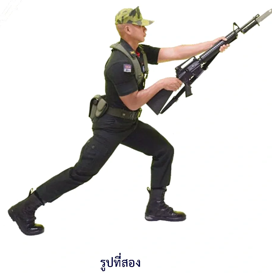 ภาพท่าปัดซ้ายแทงใกล้ - รูปที่สอง