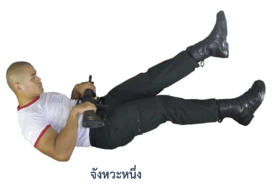 ภาพท่าเตะสลับเท้า - จังหวะหนึ่ง