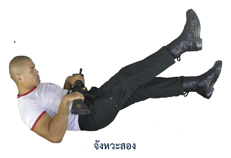 ภาพท่าเตะสลับเท้า - จังหวะสอง