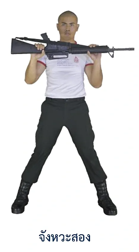 ภาพท่าโยกตัวทางข้าง - จังหวะสอง