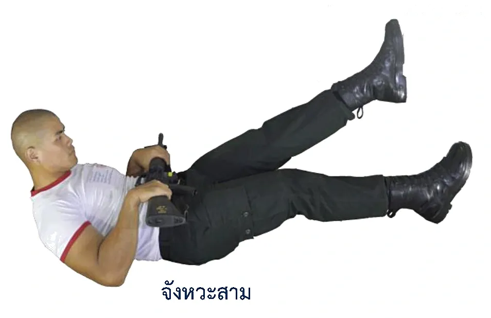 ภาพท่าเตะสลับเท้า - จังหวะสาม